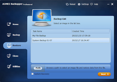 تحميل برنامج AOMEI Backupper Pro الجديد لعمل نسخة أحتياطية  برابط مباشر