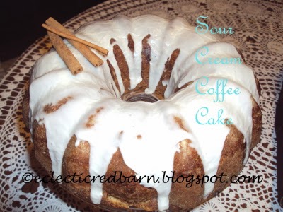 Eclectic Red Barn: Sour Cream Coffee Cake