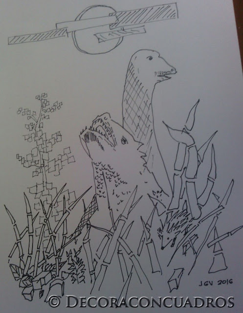 Dinoarte, dibujo de Jorge Gimenez Vives