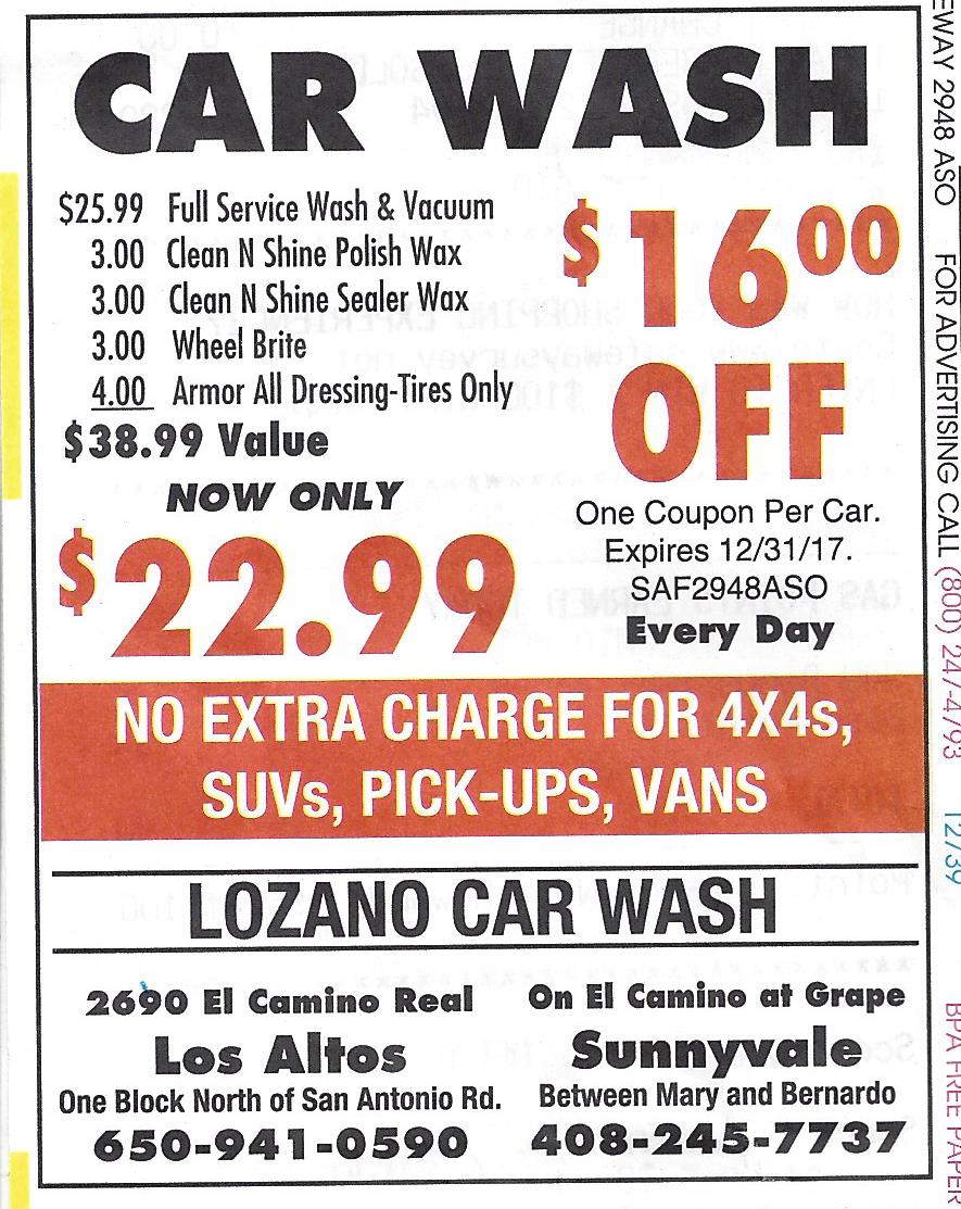 Kirk's Market Thoughts Lozano's Car Wash Coupons 33 Inflation Over 2016