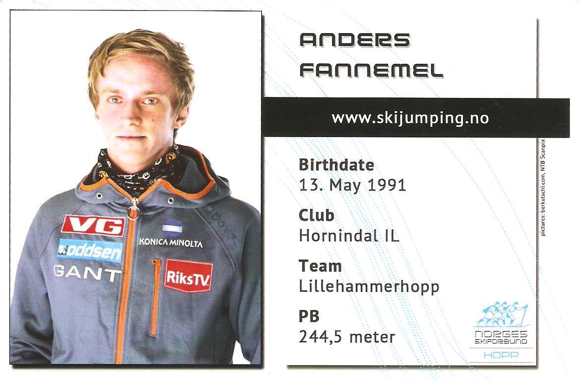 Autografy skoczków narciarskich 23. Anders Fannemel