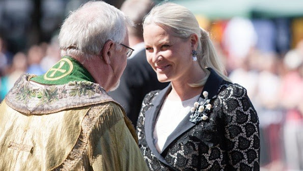 Crown Princess Mette-Marit of Norway attended a memorial service for the victims of the 2011 terrorist attacks at Oslo Cathedral