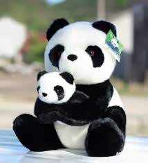 foto boneka panda - gambar hewan - foto boneka panda