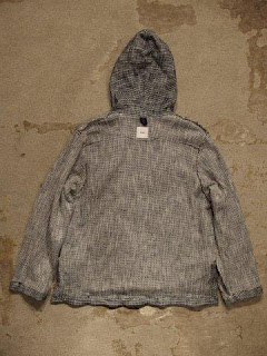 ts(s) "Loose Fit Pullover Parka in Navy Knitty Dobby Cotton*Nylon Cloth"