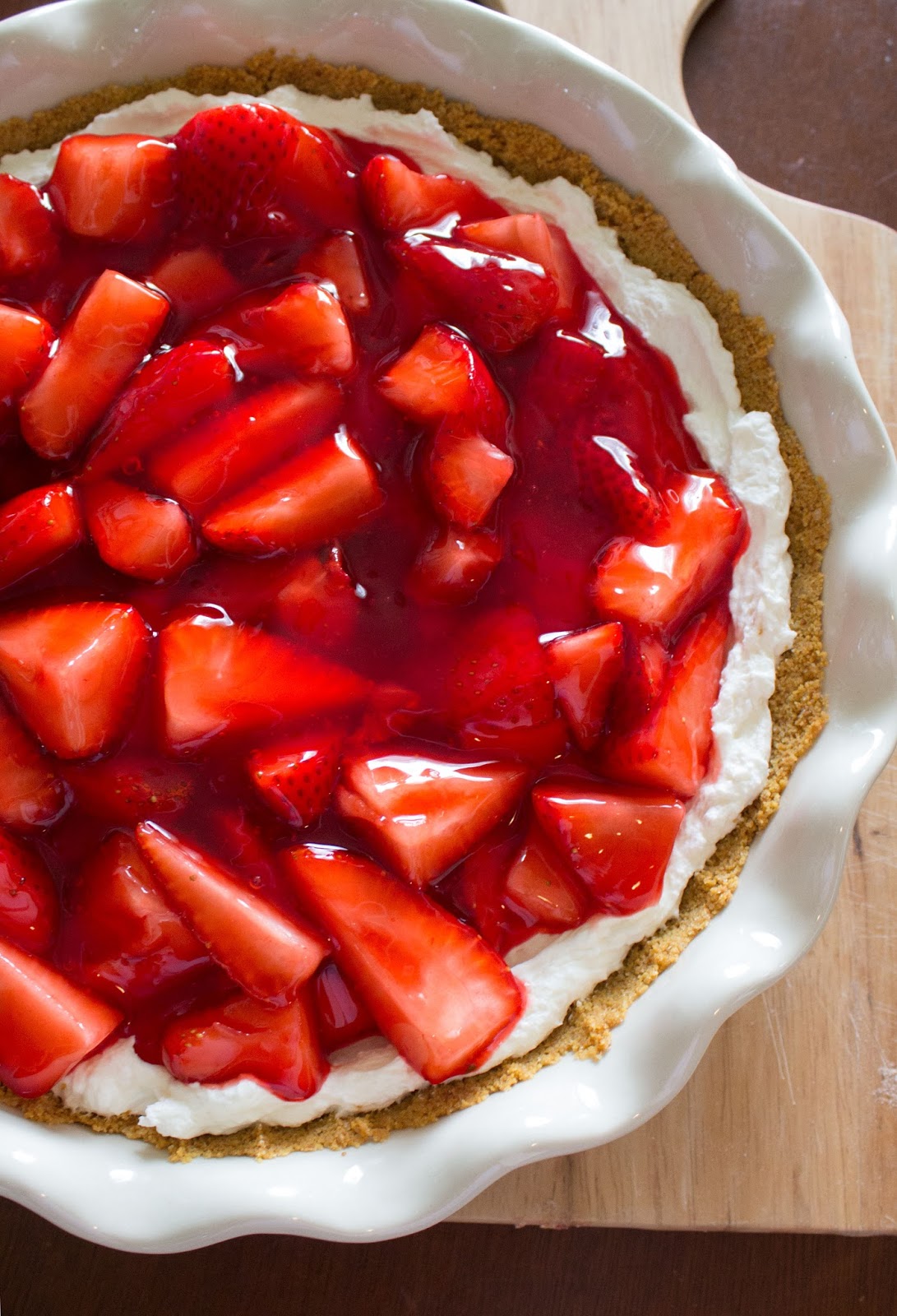 Emmy in her Element Strawberry cheesecakepie