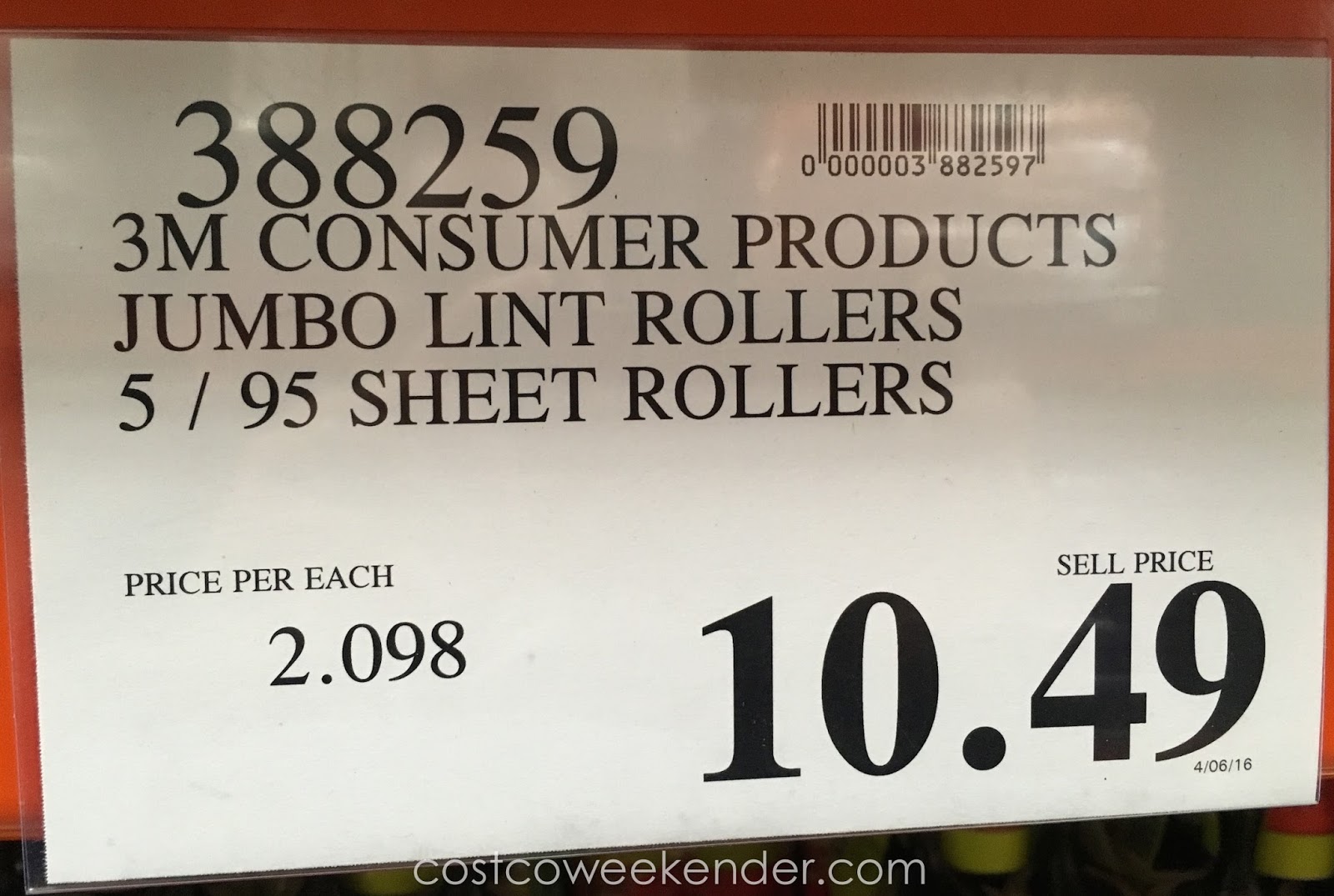 3M Scotch Brite Jumbo Lint Rollers (5 pack) Costco Weekender