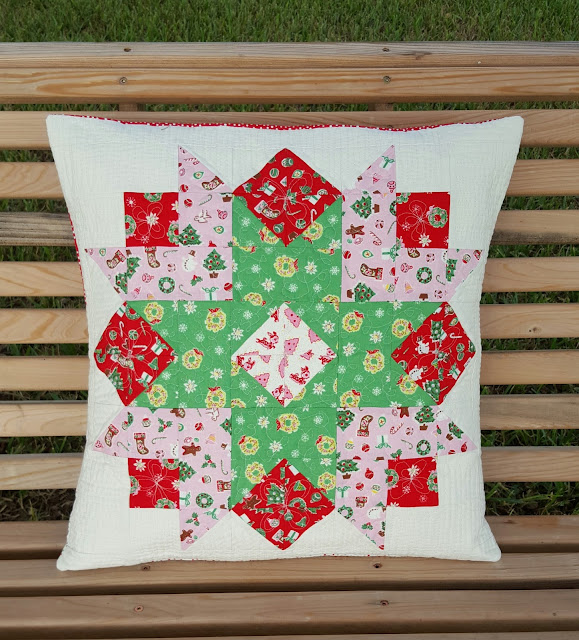 Little Joys Christmas Starlet Pillow by Heidi Staples from Sew Organized for the Busy Girl