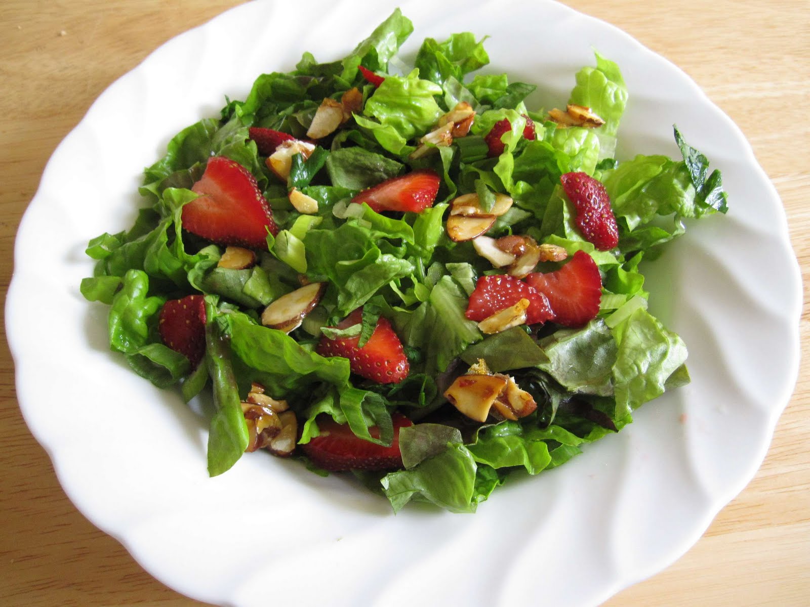 The Scratch Patch Strawberry Salad with Candied Almonds