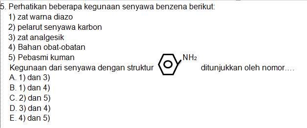 LATIHAN SOAL SENYAWA BENZENA