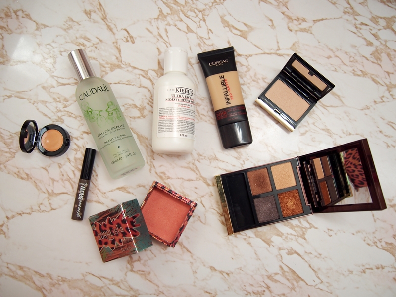 makeup and skincare products