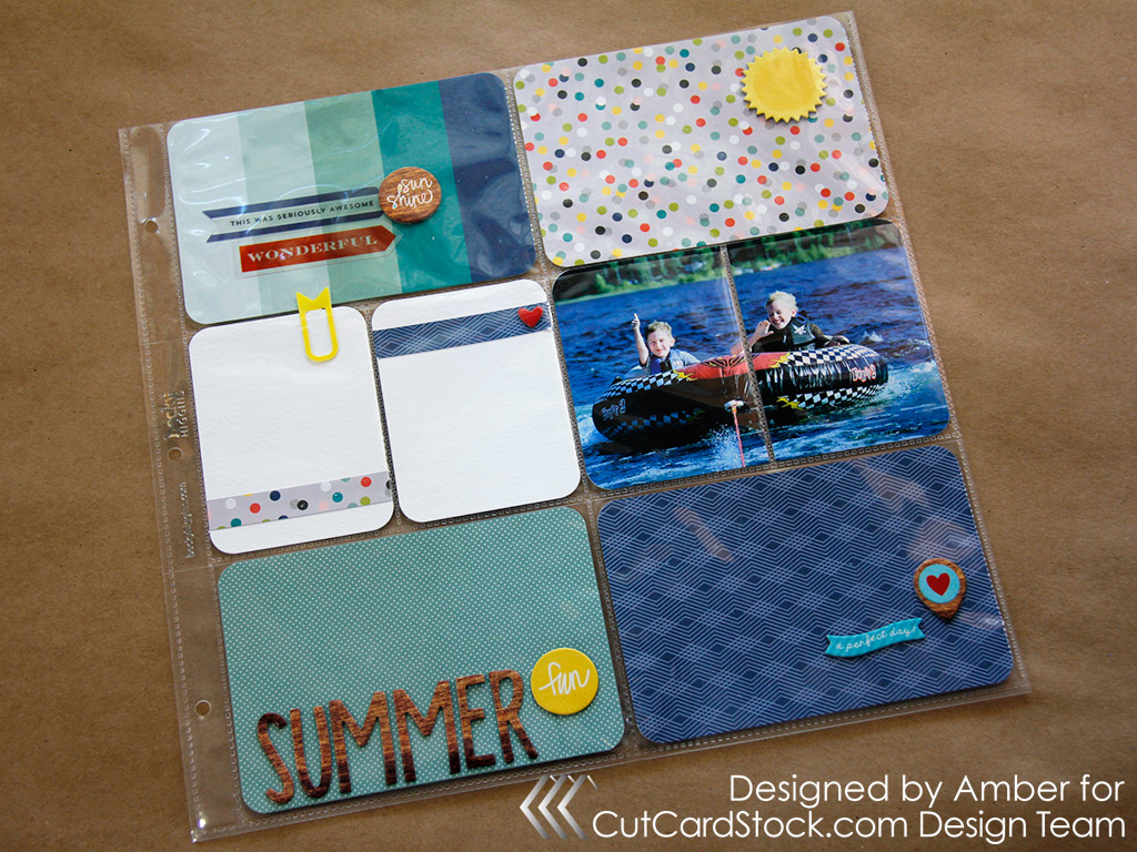 Summer Fun Scrapbook Layout