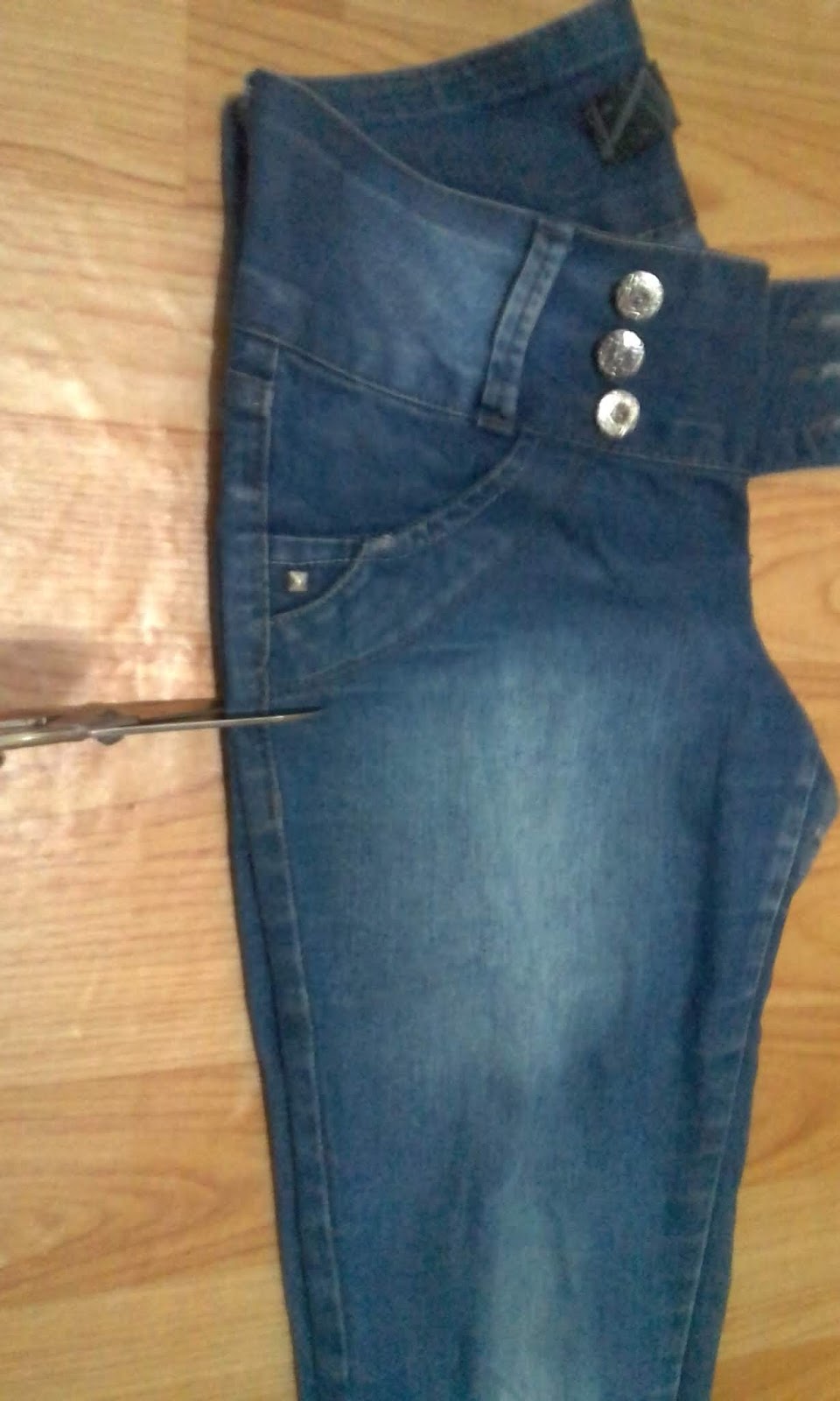 colete de calça jeans customização