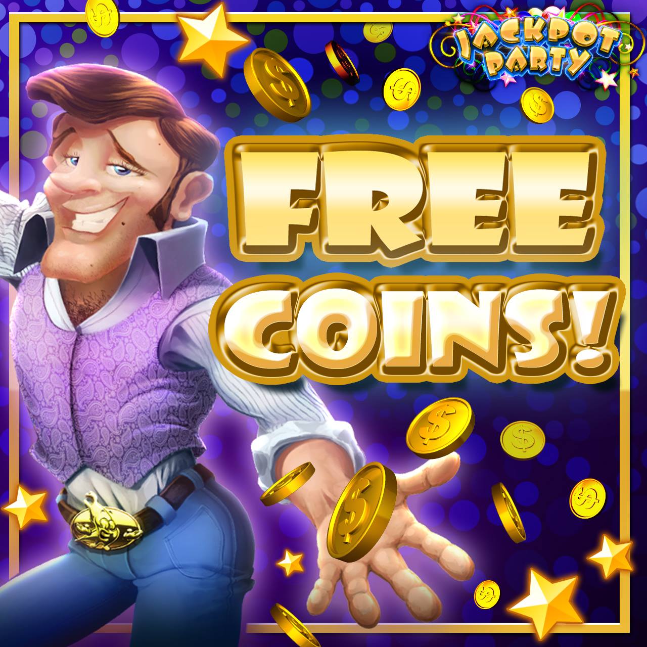 Get Free Coins for Jackpot Party Casino App (iPhone & Android)