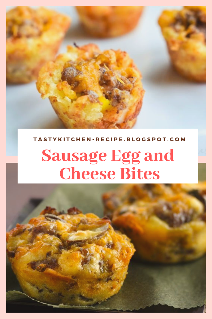 Sausage Egg and Cheese Bites (low carb + KETO) Tasty Kitchen Recipes