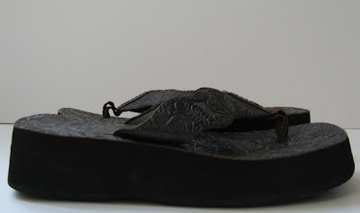 REEF PLATFORM LEATHER SANDALS REEF SANDALS SIZE 7