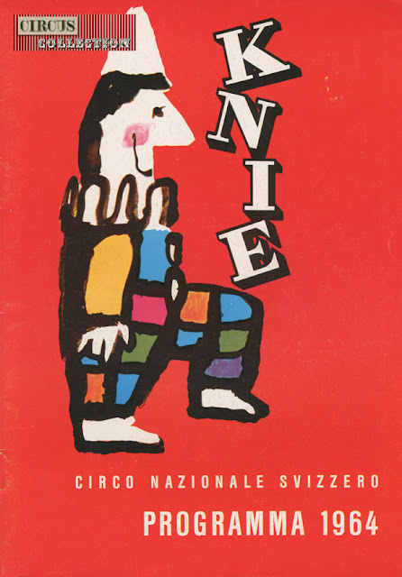 programme papier du Cirque Knie en Italie 