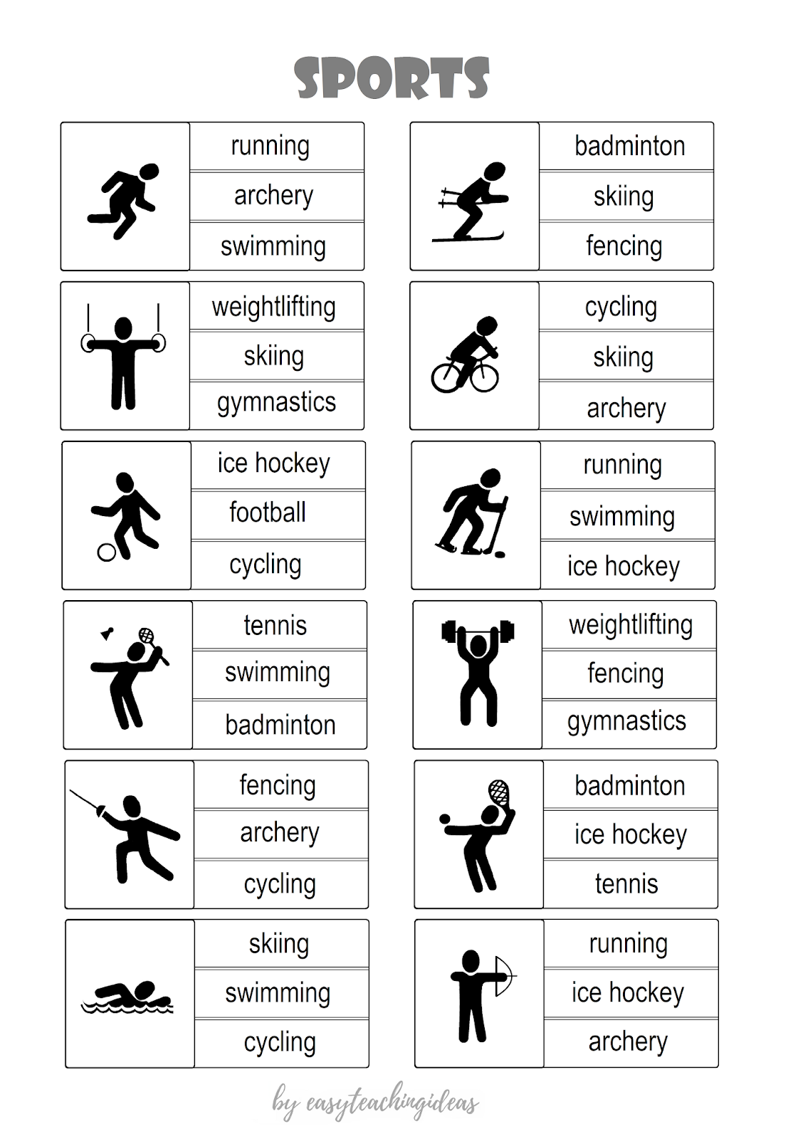 moje pomysły jak Let's talk about sports