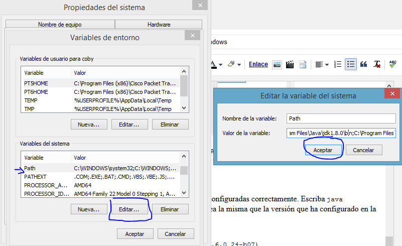 The Kobi Notes: Configurar Variables de entorno para Java en windows