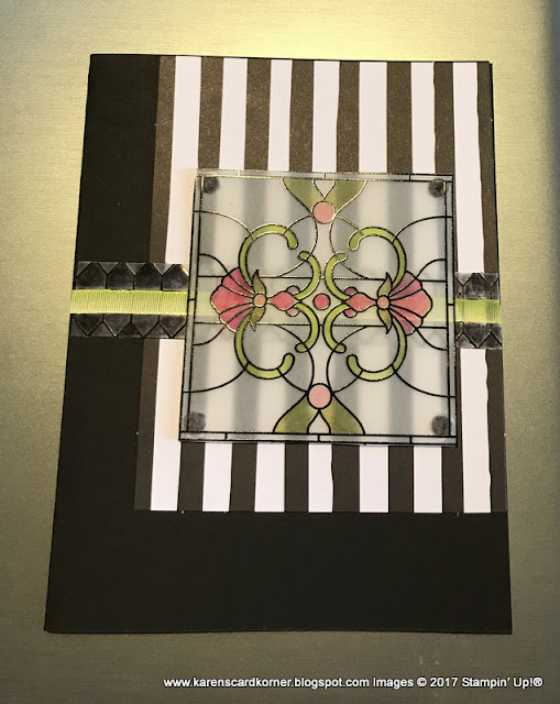 karenscardkorner Stampin' Up! Lots of Happy Graceful Glass Designer Vellum Alternative