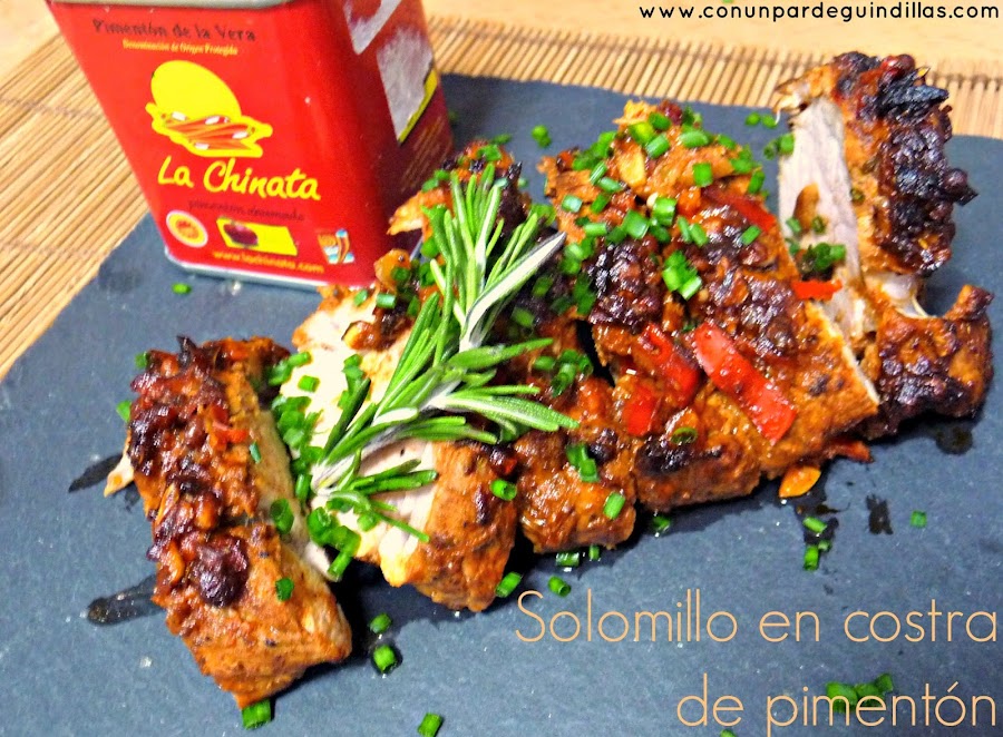 Solomillo en costra de pimentón