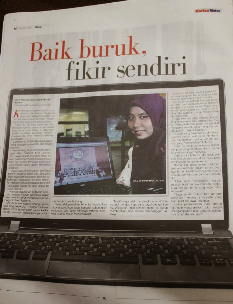 Harian Metro 11/4/2014