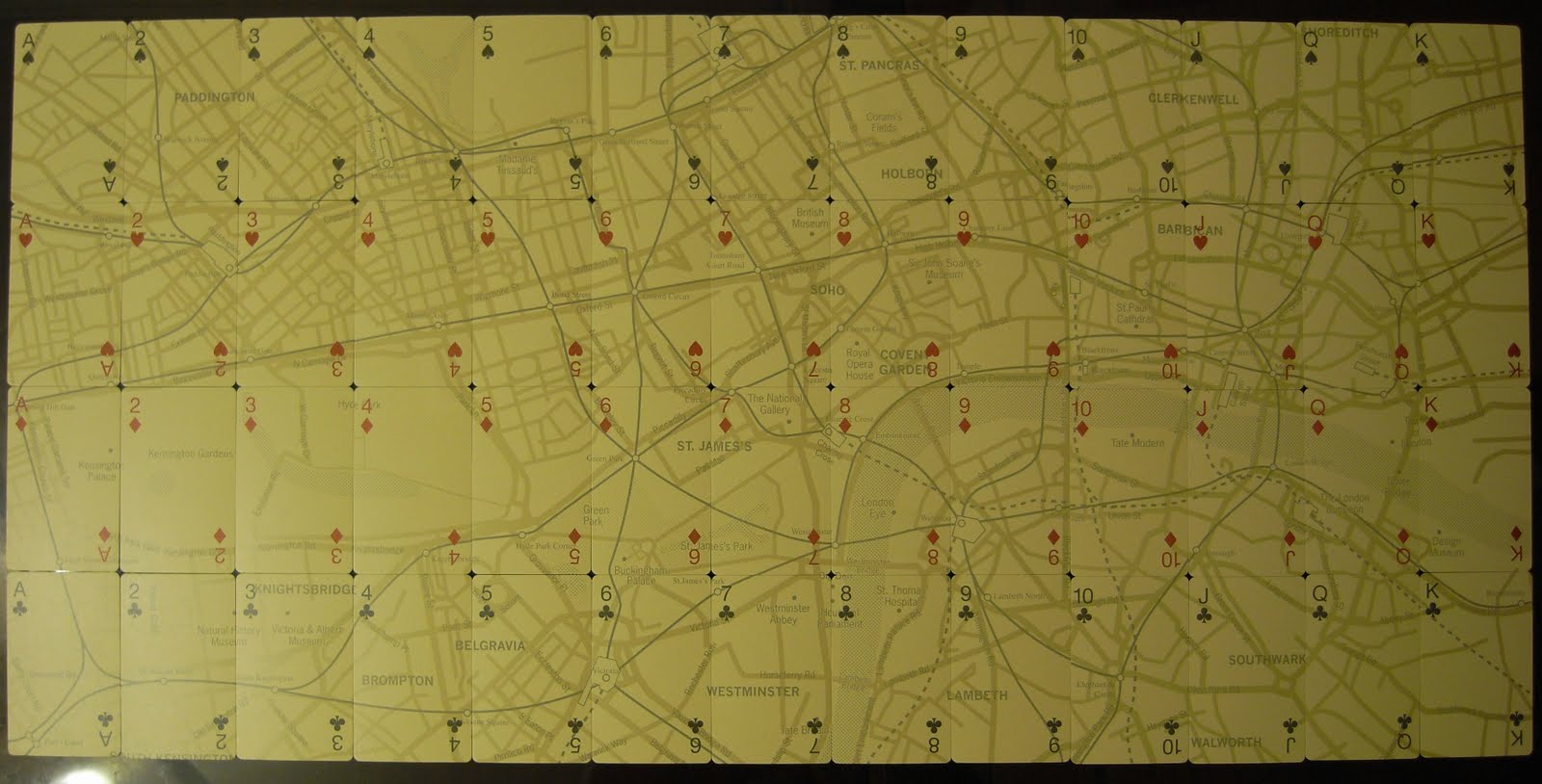 mappa moo'di - moo de flâneur's map collection: Muji playing cards - London