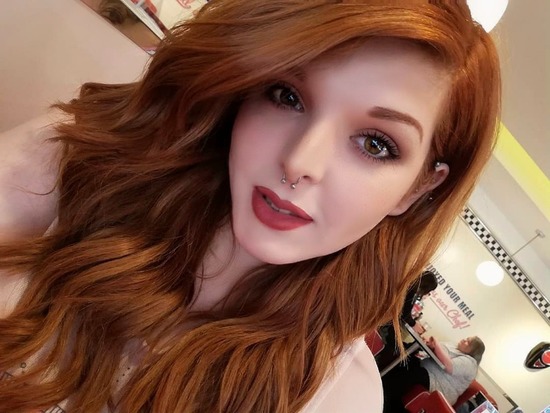 Crossdresser Style Beautiful Redhead Transgender 