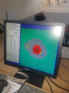 Photo showing target when shooting prone