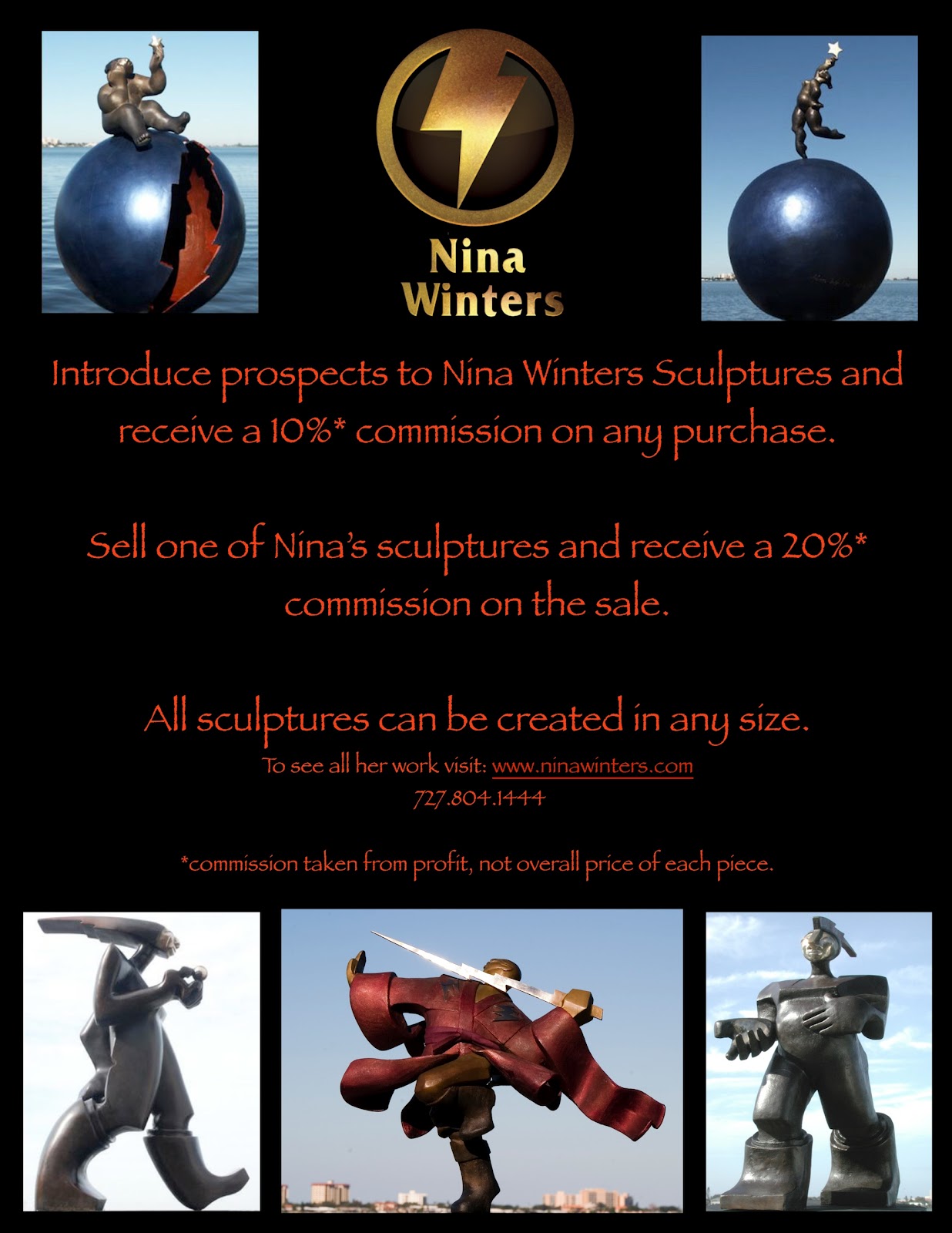 Nina Winters Sculptures MAKE MONEY SELLING MY SCULPTURES