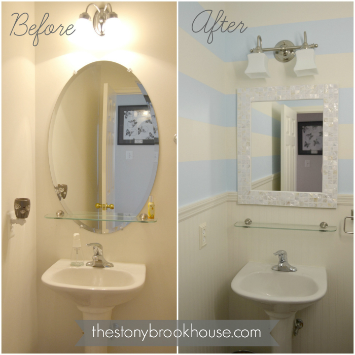Powder Room Before and After