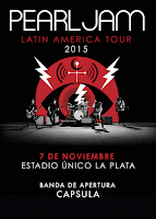 Cápsula estará con Pearl Jam en Argentina
