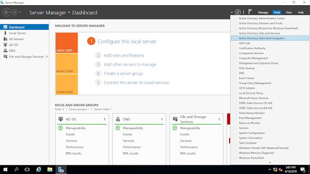 active directory users and computers