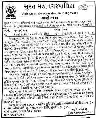 Surat Municipal Corporation Executive Engineer (Civil) Recruitment 2016