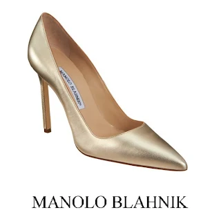 MANOLO BLAHNIK Metallic BB Pump - Princess Mary