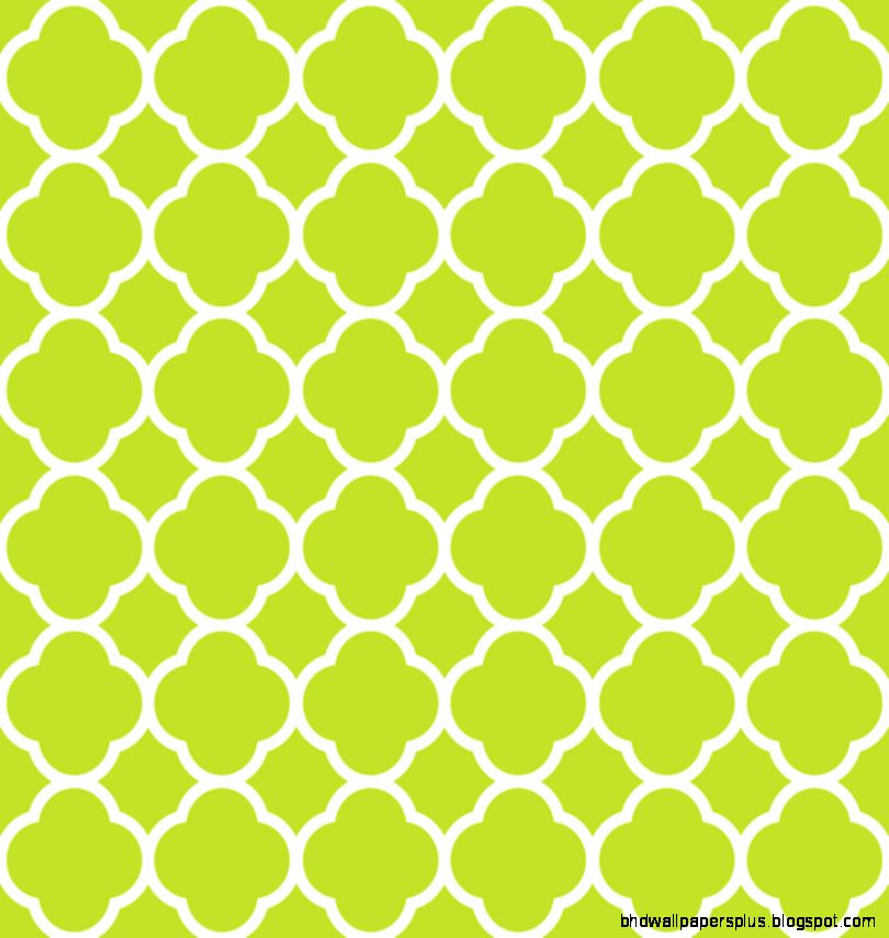 Apple Green Quatrefoil   sweetzoeshop   Spoonflower