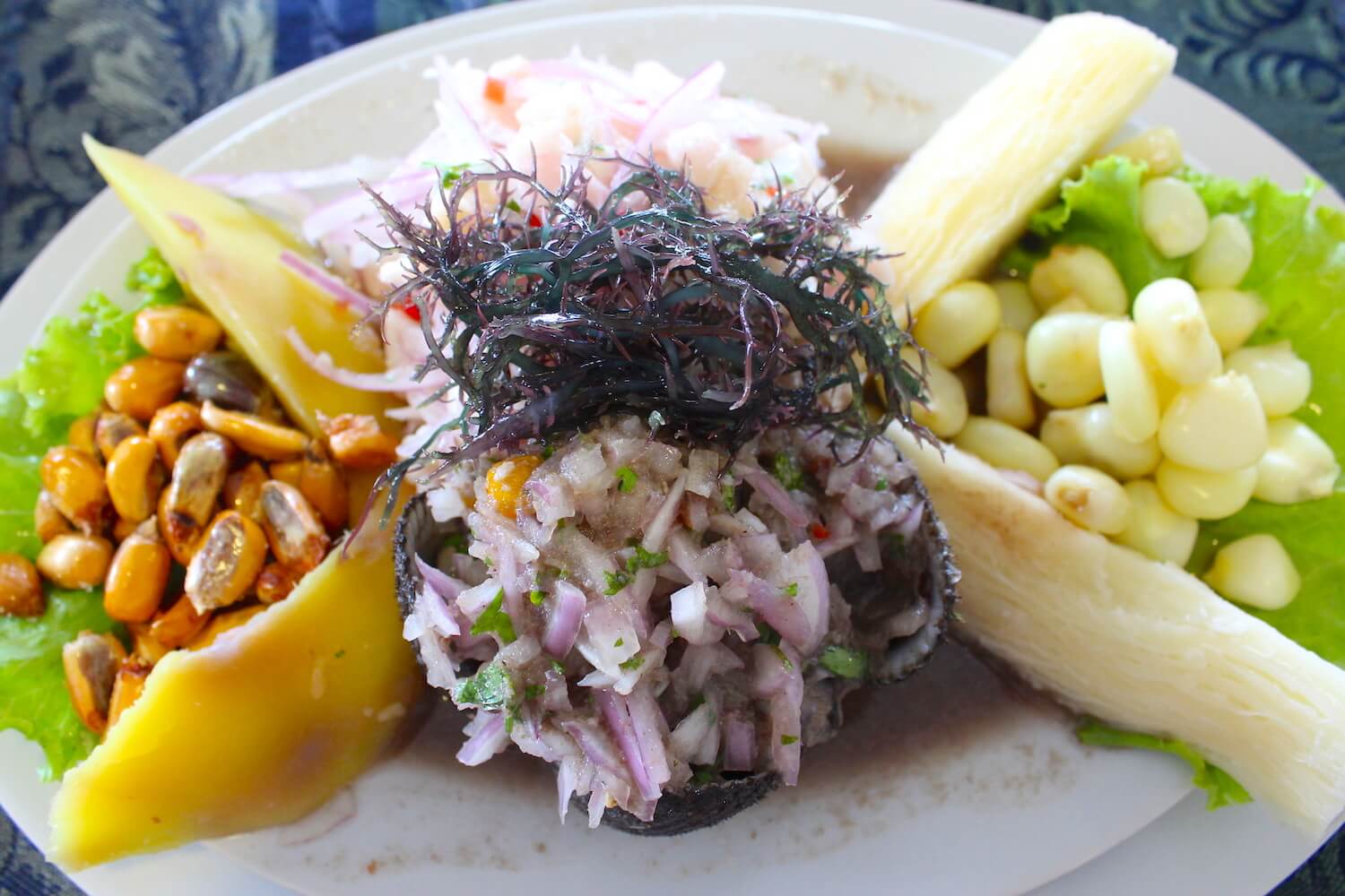 ceviche with oysters