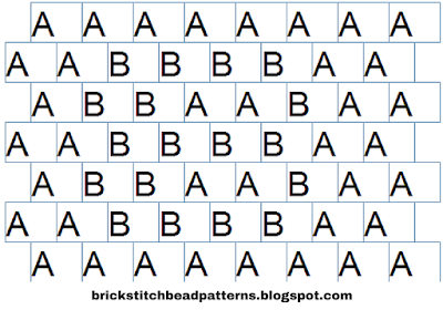 Free Brick Stitch Alphabet 1 Letter B Pattern Word Chart