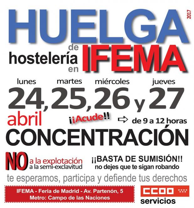 24 - 27 Abril Huelga en IFEMA