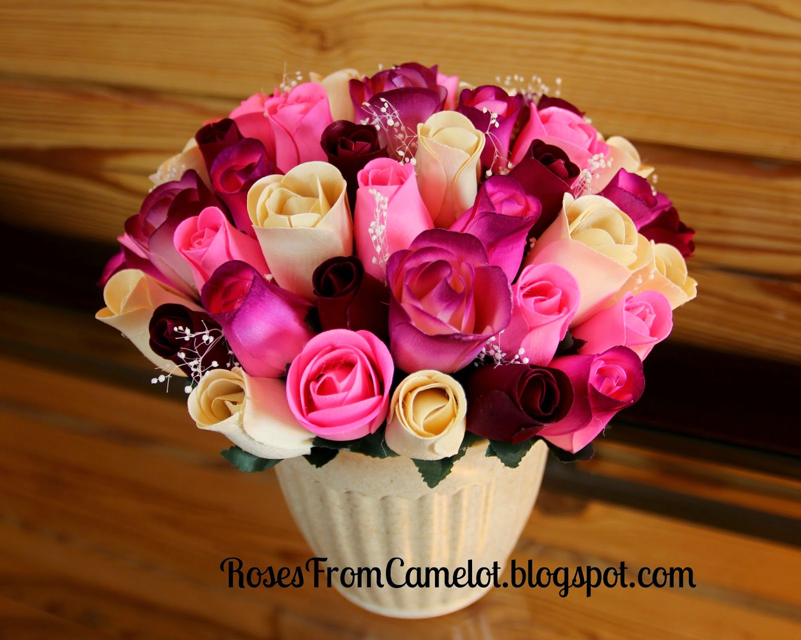 Wooden Roses From Camelot