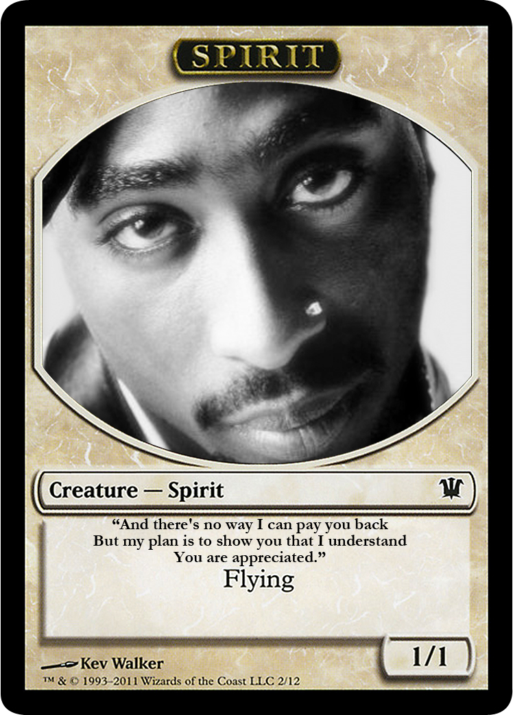 The Wormhole Let Your Soul Glow Custom MtG Spirit Tokens