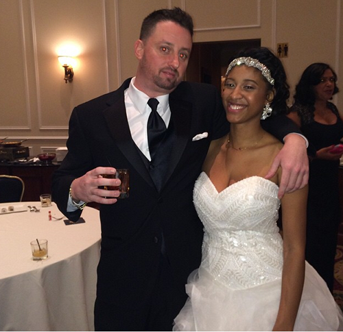 Rapper Memphis Bleek marries girlfriend Ashley Coombs.