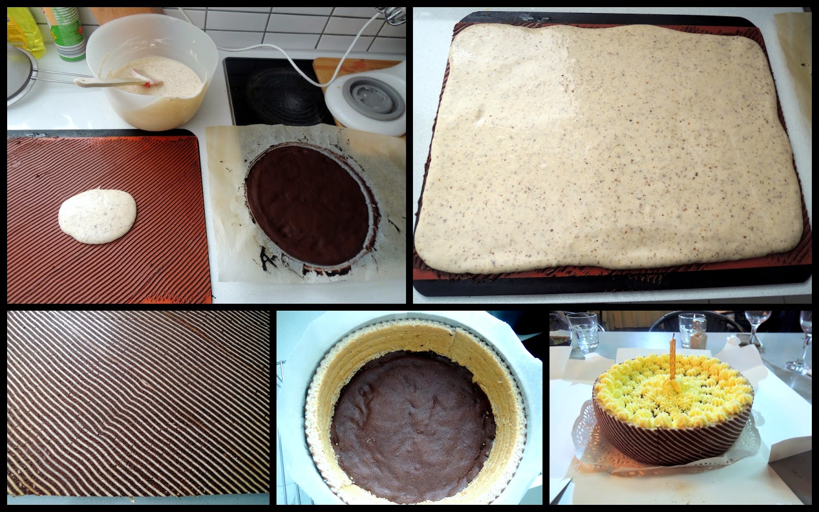 Around the World in favorite recipes Joconde Cake with Hazelnuts