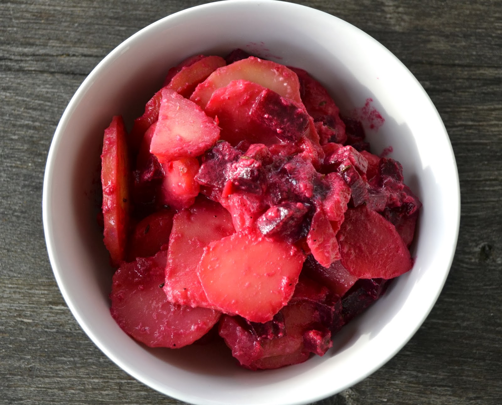 clubzimmer: Kartoffelsalat mit Roter Bete