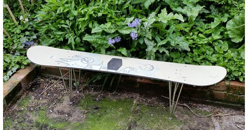 A Snowboard Bench Diy Oh Gosh Blog Em