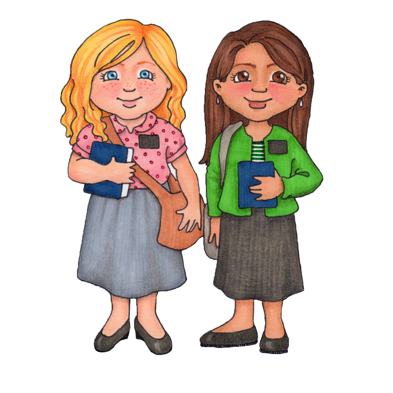 free clipart of two sisters - photo #13