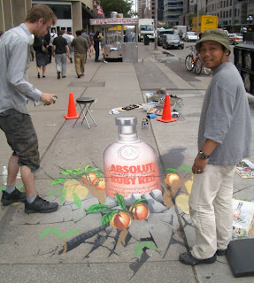 Creative Street Painting Ads Sample
