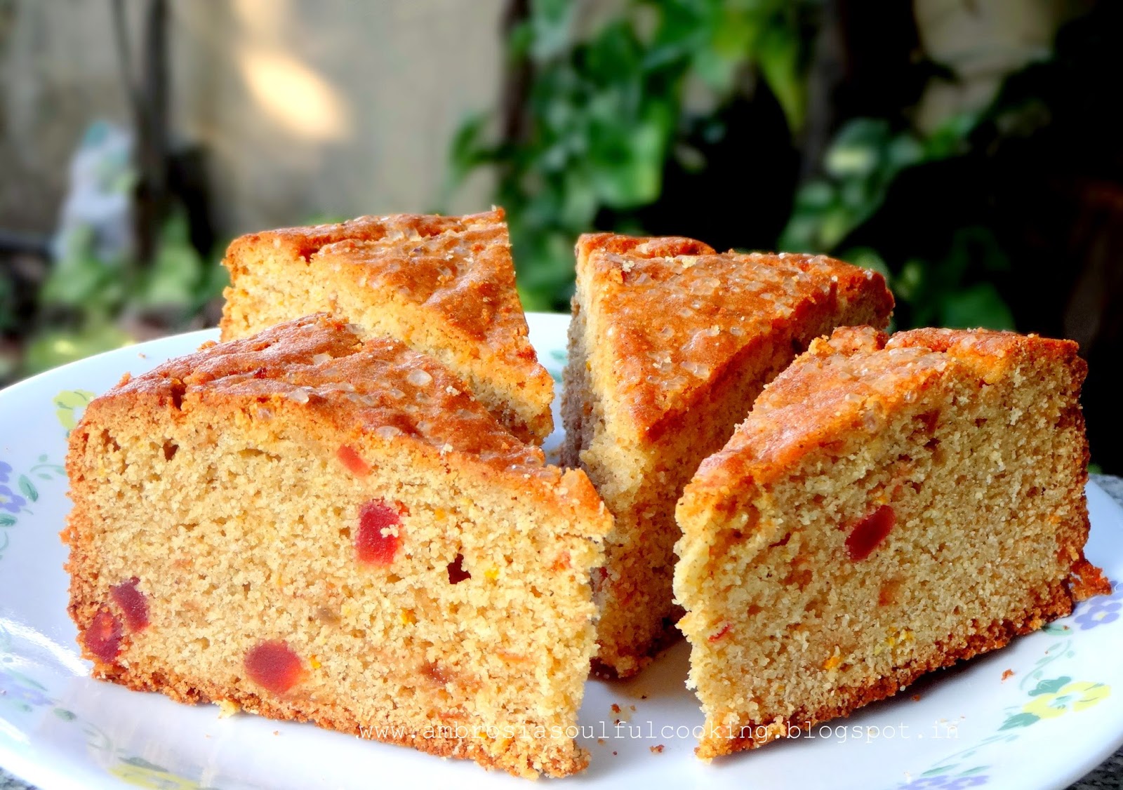 Marmalade Cake Wholegrain and Egg less Ambrosia