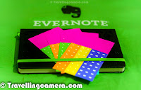 Last week, we got a pack from EVERNOTE and I was really excited to open it & explore the stuff inside it. On opening we found some cool stuff inside... A bright T-Shirt, a designer Diary with lovely cover on it, a bunch of colorful stickers & the most  amazing card which says that I own a premium Evernote account now.So I had heard a lot about Evernote but never used. Now I have installed it on my Android phone and Windows7 computer. As of now, trying simple things of keeping my notes synced between these machines and gradually will try out other solutions offered by Evernote. btw, don't miss that above photograph shows a card with Evernote Premium account details :)Evernote also gives an opportunity to work better in a team. We as a team can collaborate through Evernote. Apart from personal stuff, Evernote is also a good options for managing business related stuff. Rather I start talking about what all it offers, I would recommend you to check out - http://evernote.com/business/features/Evernote Premium offers 1GB of monthly upload capacity and an increased max note size of 100MB. Premium account on Evernote brings various other features along with some premium applications to deal with other media files. Searching stuff through Evernote makes life very easy as it seraches very fast through notes in text, PDF and graphics. Evernote has also sent a diary with some stickers which are helpful in mapping graphical details to searchable entities. Sounds very interesting.. and I am yet to explore the real power of this diary and the colorful stickers you see in these photographs.Within few days of Evernote fever, I got to know about Skitch which is another application by Evernote which helps in communicating with fewer words using annotations, shapes and stamps, so that your ideas become reality faster. Watch out a very interesting video which very well explains about Skitch - http://evernote.com/skitch/Penultimate is another application in which the original and easy to use handwriting app for iPad, combines the natural experience of pen and paper with the flexibility and syncing of Evernote. There are different types of paper styles are offered in premium subscription to solve different kinds of challenges with information flow.'Evernote Hello' helps in remembering people is hard. 'Evernote Hello' makes it easy by creating a rich, browsable history of individuals, meetings and shared experiences.Clearly makes blog posts, articles and webpages clean and easy to read. Save them to Evernote to access them anywhere. This is another application of premium suite by Evernote.So far I have been enjoying it and tracking has become very easy. Hopefully my productivity will increase with time :). I will share a detailed post on my experience of using Evernote and how it helps in organizing different types of tasks. 