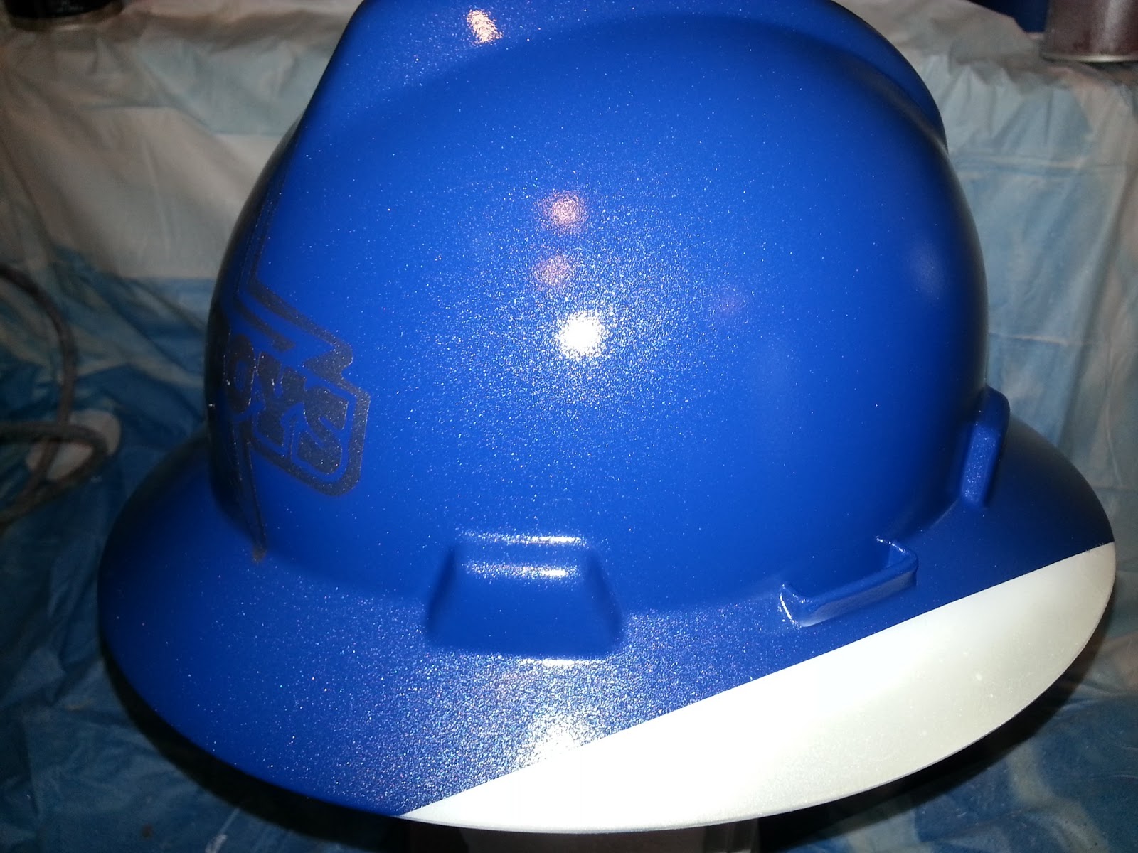 Zimmer DesignZ Custom Paint Airbrushed Cowboys Hard Hat