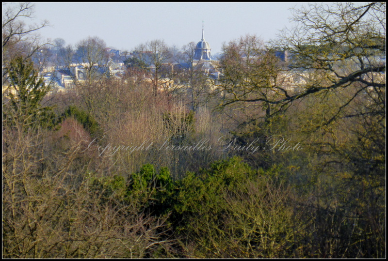 Versailles city seen from Petit Trianon